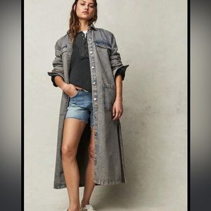 We the Free people denim duster coat or dress.